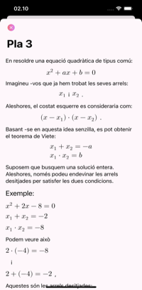 Descripció de com resoldre l'equació quadràtica de la tasca. Es mostra la teoria sobre com resoldre l'equació quadràtica