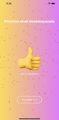 Novo nível desbloqueado no aplicativo Guru Math. Vá para o nível 2