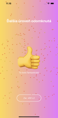 Nová úroveň odomknutá v aplikácii Math Guru. Choďte na úroveň 2