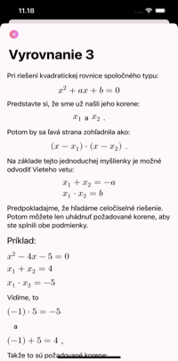 Opis, ako vyriešiť kvadratickú rovnicu z úlohy. Uvádza sa teória o tom, ako vyriešiť kvadratickú rovnicu